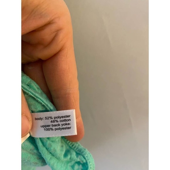 The Limited Blue Green Sheer Tank Top S - Picture 6 of 8